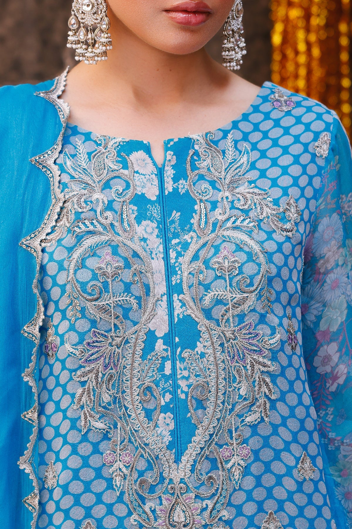 3-pc Unstitched Chiffon Collection VSL25-20