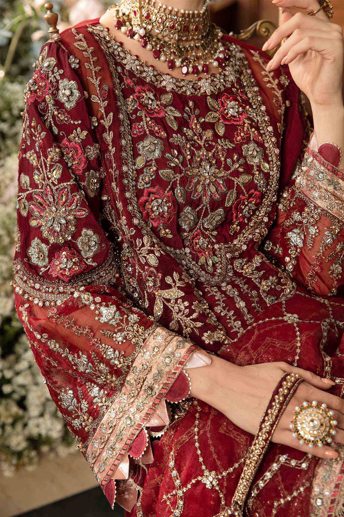3 PIECE UNSTITCHED EMBROIDERED SUIT | BD-2807