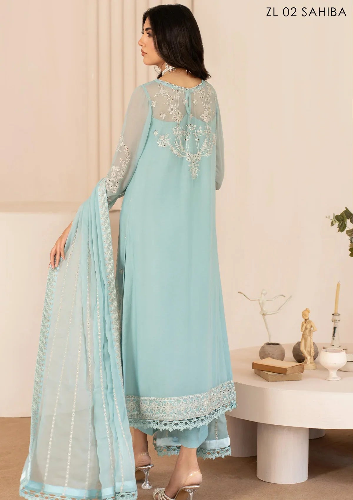 Zarif Thread Works Chiffon Edit'24 ZL-02 SAHIBA